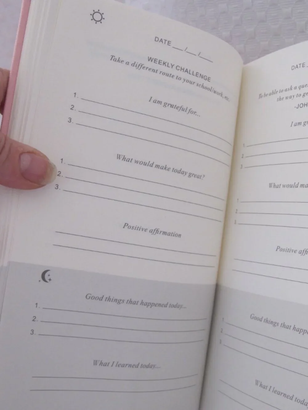 Pink Gratitude Journal